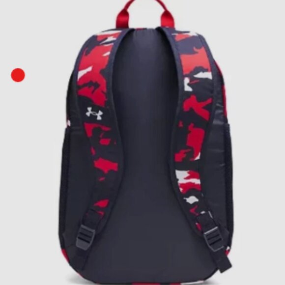 NWT Under Armour UA Hustle Sport Unisex Backpack 1364181 Navy Red - Picture 2 of 5